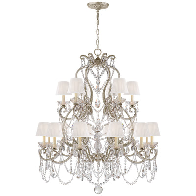Ralph Lauren - RL 5231ASL-S - 18 Light Chandelier - Adrianna - Antique Silver Leaf