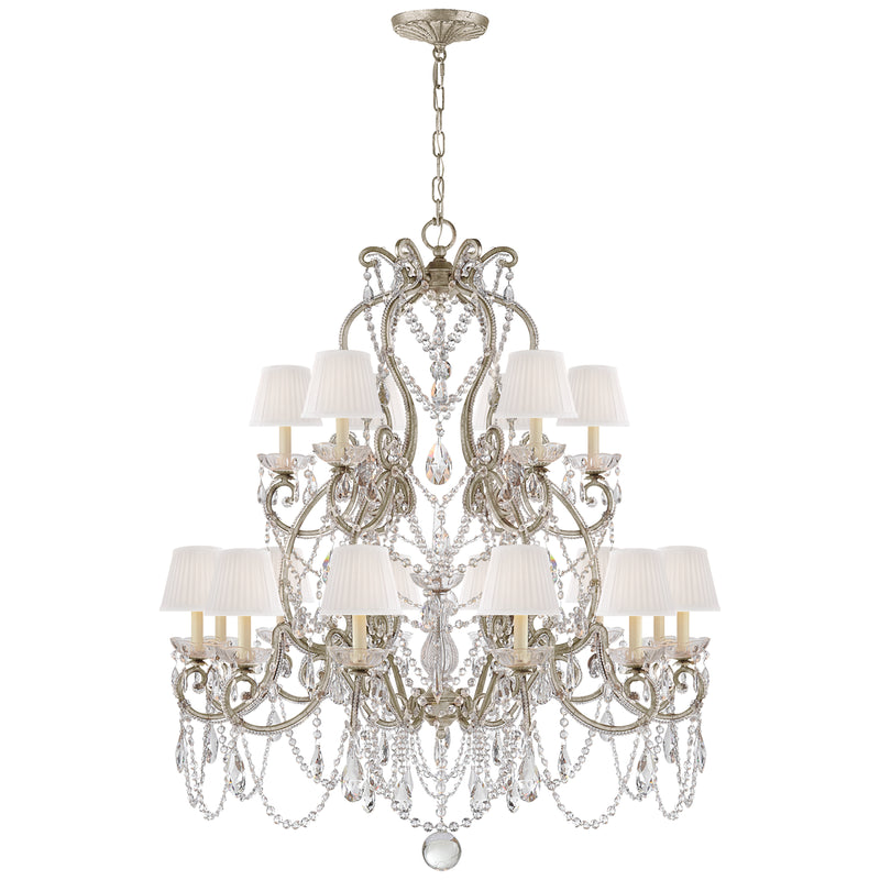 Ralph Lauren - RL 5231ASL-S - 18 Light Chandelier - Adrianna - Antique Silver Leaf