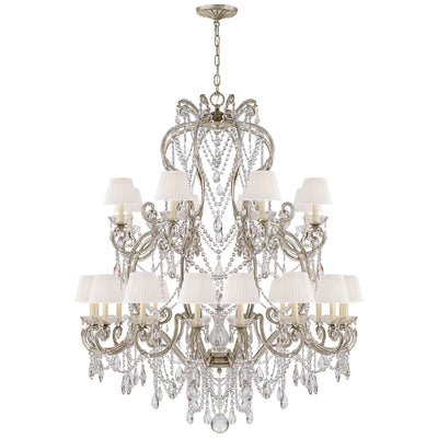 Ralph Lauren - RL 5233ASL-S - 24 Light Chandelier - Adrianna - Antique Silver Leaf