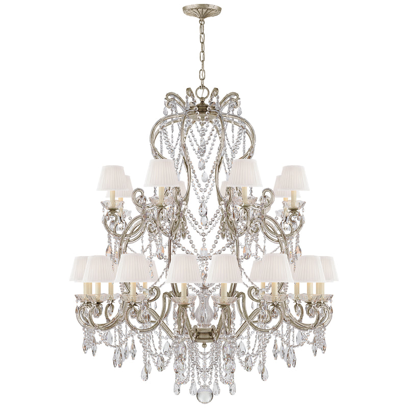 Ralph Lauren - RL 5233ASL-S - 24 Light Chandelier - Adrianna - Antique Silver Leaf