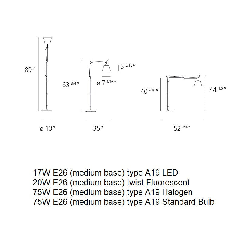 Tolomeo Shade Floor Lamp