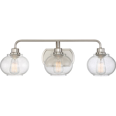 Quoizel - TRG8603BN - Three Light Bath Fixture - Trilogy - Brushed Nickel