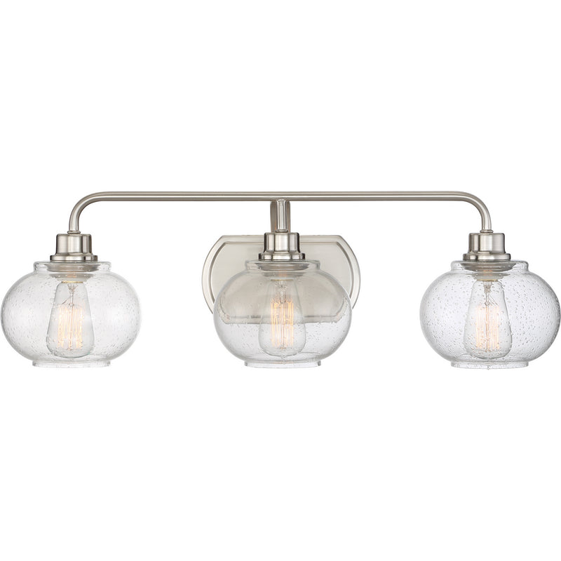 Quoizel - TRG8603BN - Three Light Bath Fixture - Trilogy - Brushed Nickel