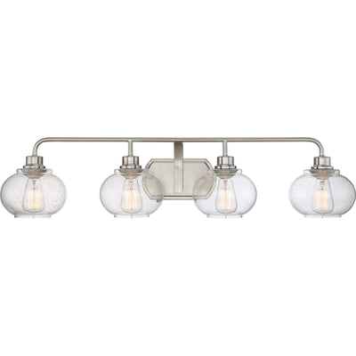 Quoizel - TRG8604BN - Four Light Bath Fixture - Trilogy - Brushed Nickel