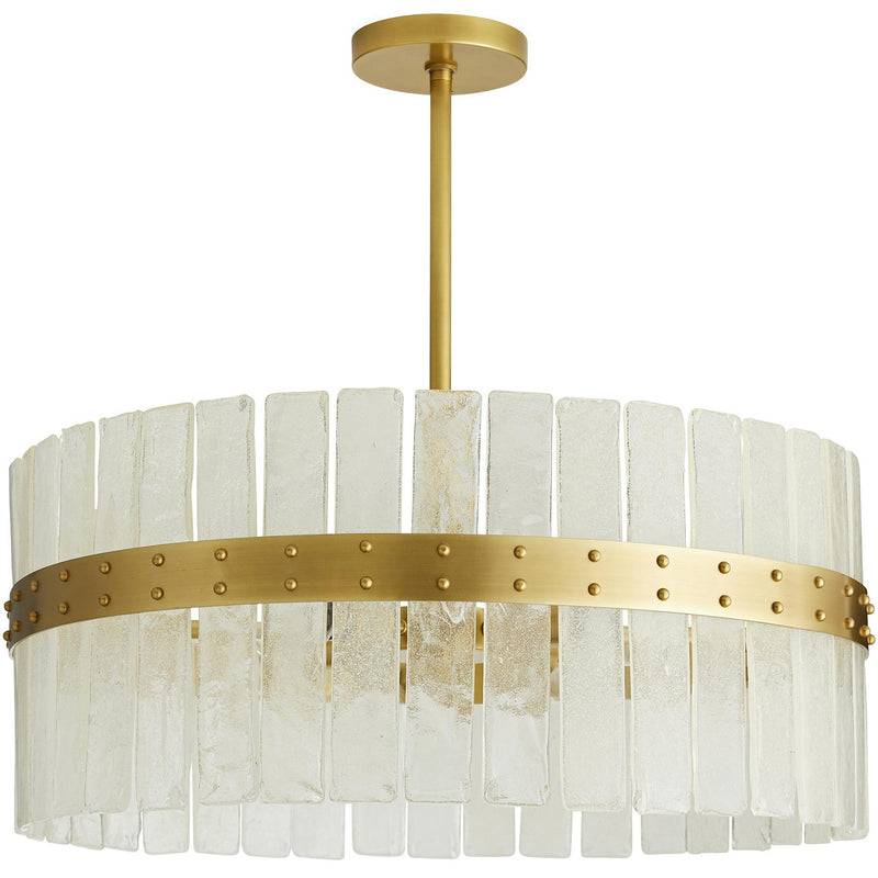 Arteriors-Sinclair Chandelier-Antique Brass