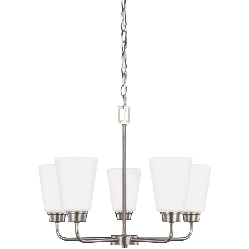Generation Lighting - 3115205EN3-962 - Five Light Chandelier - Kerrville - Brushed Nickel