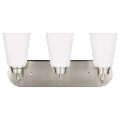 Generation Lighting - 4415203EN3-962 - Three Light Wall / Bath - Kerrville - Brushed Nickel