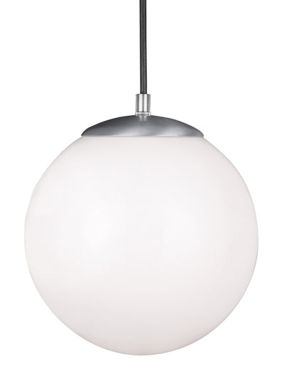 Visual Comfort Studio - 6020EN3-04 - One Light Pendant - Leo - Hanging Globe - Satin Aluminum