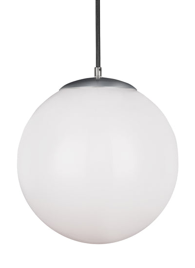 Visual Comfort Studio - 6024-04 - One Light Pendant - Leo - Hanging Globe - Satin Aluminum