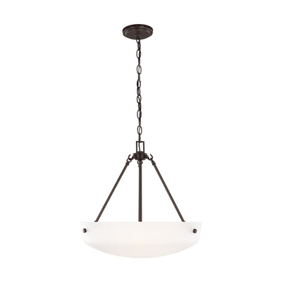 Generation Lighting - 6615203EN3-710 - Three Light Pendant - Kerrville - Bronze