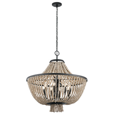 Kichler - 43892DBK - Eight Light Chandelier - Brisbane - Distressed Black