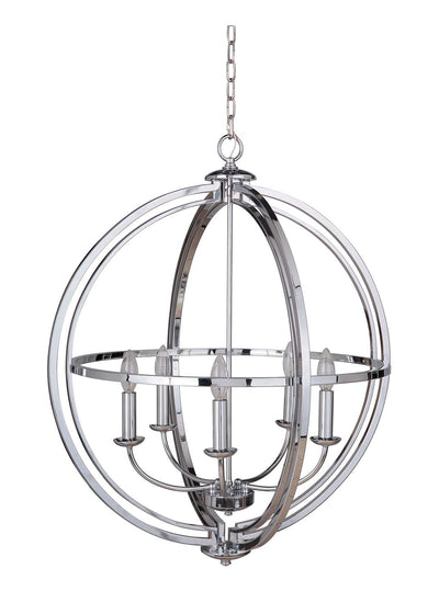 Craftmade - 40135-CH - Five Light Foyer Pendant - Berkeley - Chrome