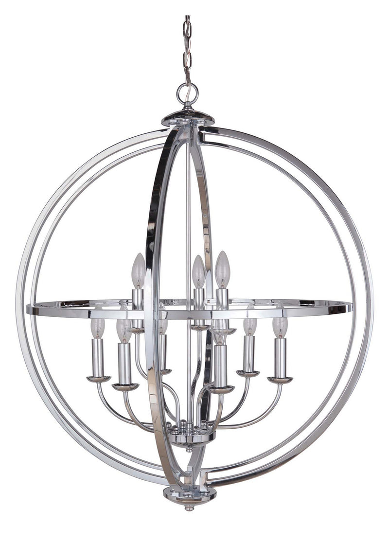 Craftmade - 40139-CH - Nine Light Foyer Pendant - Berkeley - Chrome