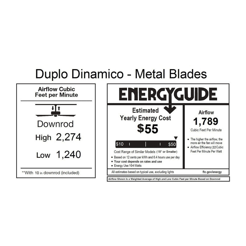 Duplo Dinamico Ceiling Fan