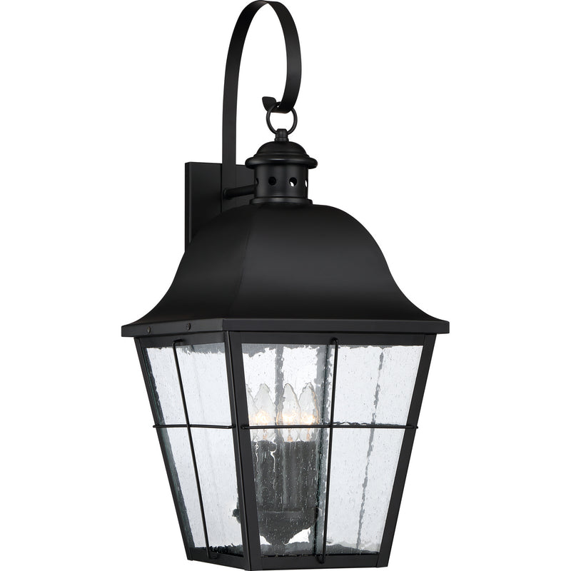 Quoizel - MHE8412K - Four Light Outdoor Wall Lantern - Millhouse - Mystic Black
