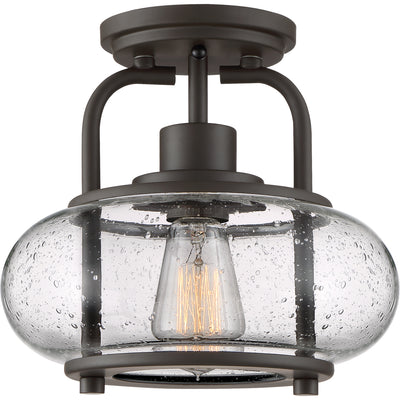 Quoizel - TRG1710OZ - One Light Semi Flush Mount - Trilogy - Old Bronze