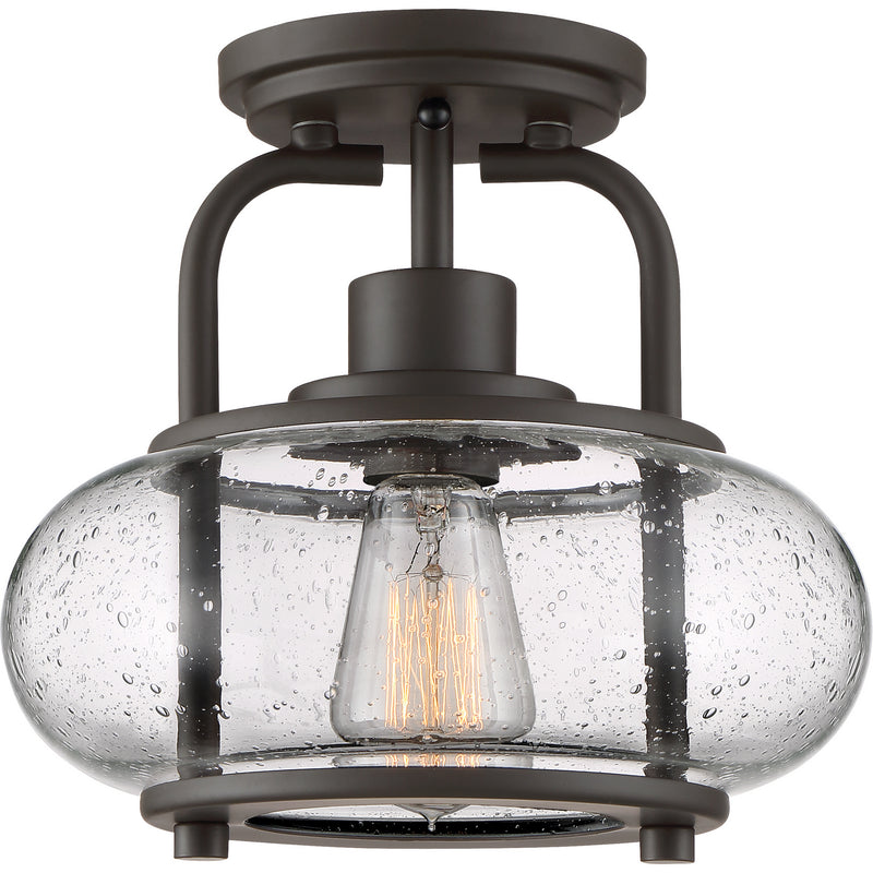 Quoizel - TRG1710OZ - One Light Semi Flush Mount - Trilogy - Old Bronze