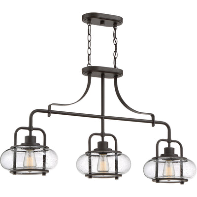 Quoizel - TRG338OZ - Three Light Island Chandelier - Trilogy - Old Bronze