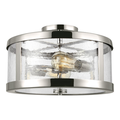 Visual Comfort Studio - SF341PN - Two Light Semi-Flush Mount - Harrow - Polished Nickel
