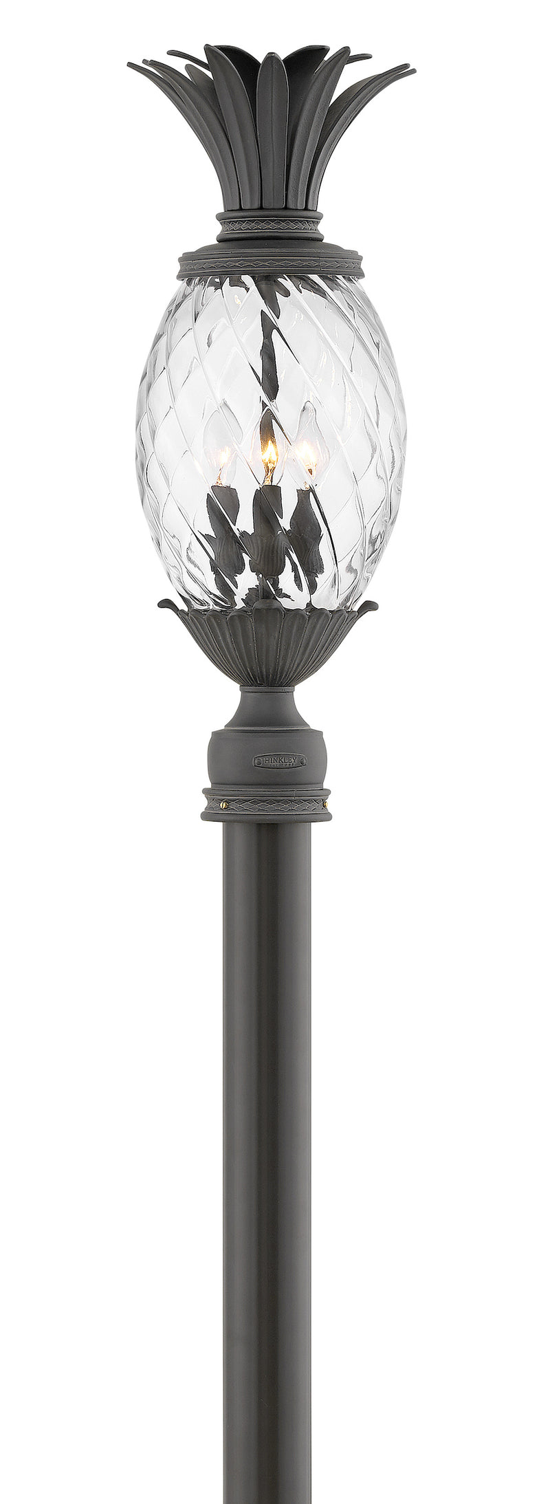 Pineapple 120V Outdoor Post / Pier Mount Clear Optic