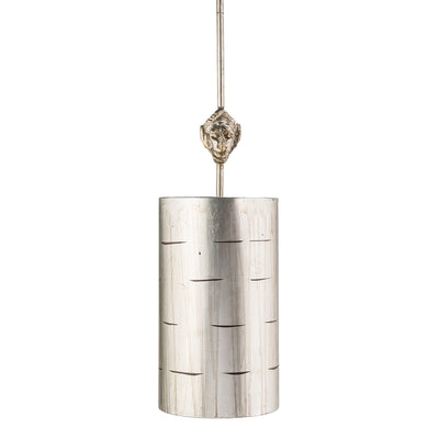 Lucas + McKearn - PD1051 - One Light Mini Pendant - Fragment - Silver Leaf and Glaze