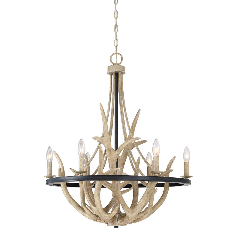 Quoizel - JR5006EK - Six Light Chandelier - Journey - Earth Black