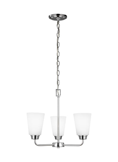 Generation Lighting - 3115203EN3-05 - Three Light Chandelier - Kerrville - Chrome