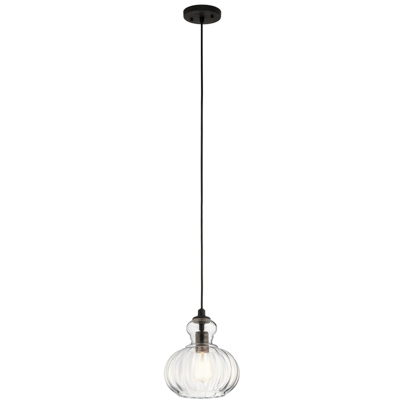 Kichler - 43956OZ - One Light Mini Pendant - Riviera - Olde Bronze