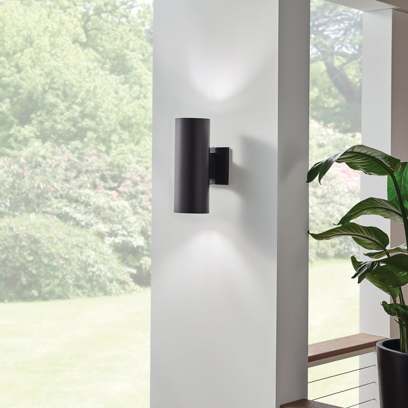 Cylinder Incandescent Up/Downlight Wall Light