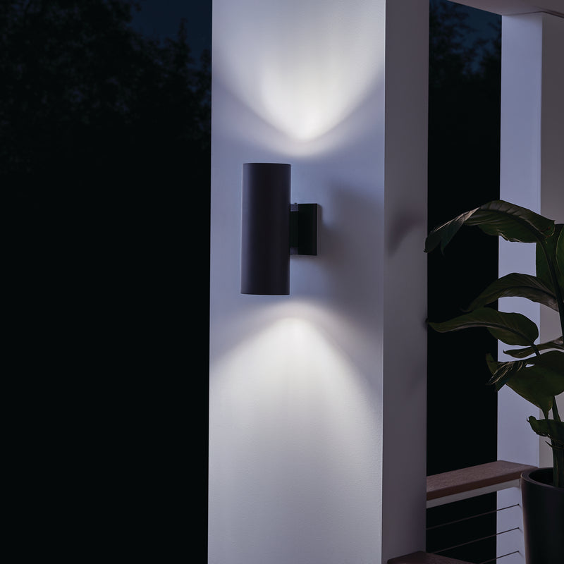 Cylinder Incandescent Up/Downlight Wall Light