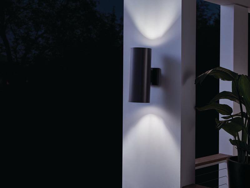 Cylinder Incandescent Up/Downlight Wall Light