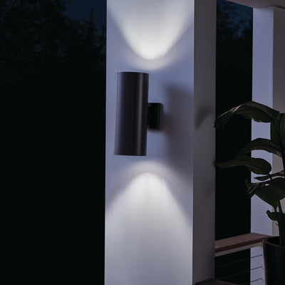Cylinder Incandescent Up/Downlight Wall Light