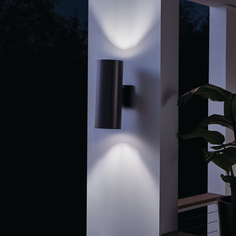 Cylinder Incandescent Up/Downlight Wall Light
