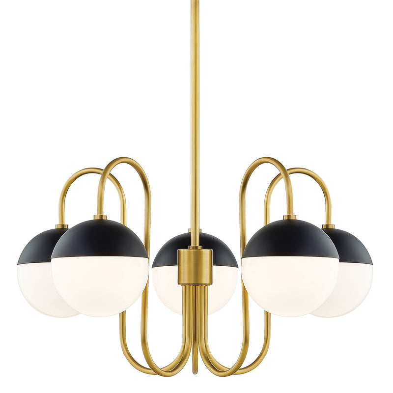 Mitzi - H344805-AGB/BK - Aged Brass / Black