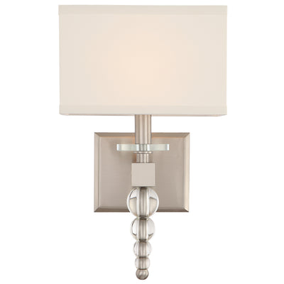 Crystorama - CLO-8892-BN - One Light Wall Sconce - Clover - Brushed Nickel