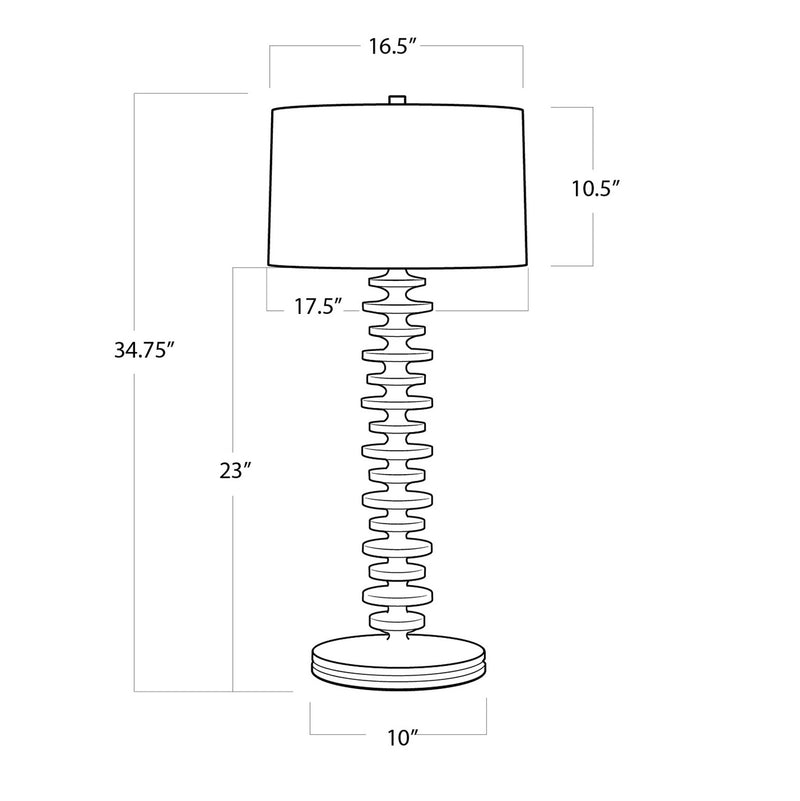 Fishbone Table Lamps
