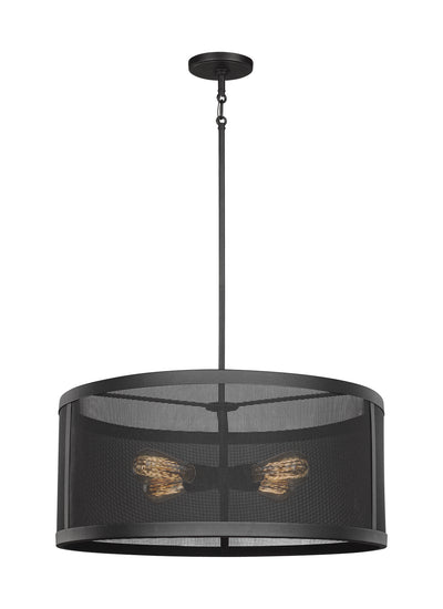 Visual Comfort Studio - 6528504-12 - Four Light Pendant - Gereon - Black