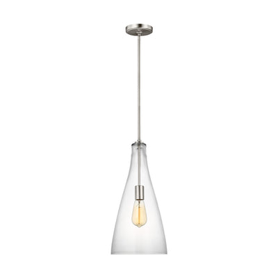 Visual Comfort Studio - 6537001-962 - One Light Pendant - Arilda - Brushed Nickel