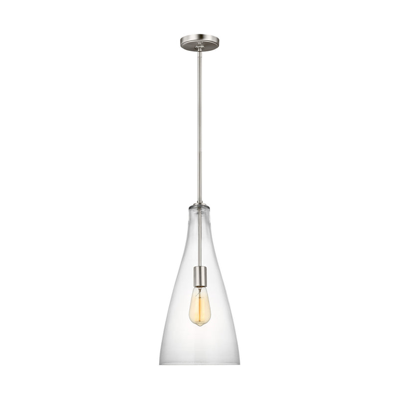 Visual Comfort Studio - 6537001-962 - One Light Pendant - Arilda - Brushed Nickel