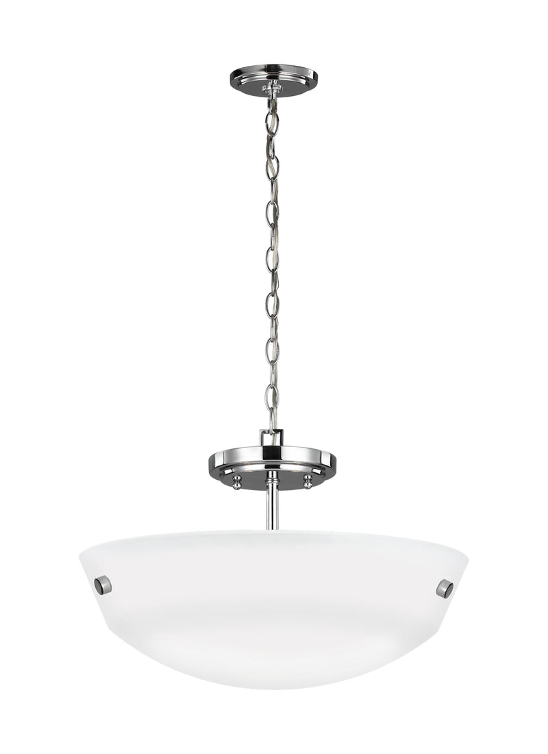 Generation Lighting - 7715202-05 - Two Light Semi-Flush Convertible Pendant - Kerrville - Chrome