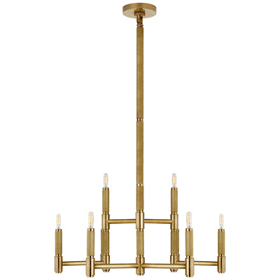 Ralph Lauren - RL 5224NB - Nine Light Chandelier - Barrett - Natural Brass