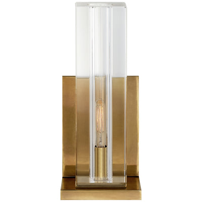 Visual Comfort Signature - S 2944CG/HAB - One Light Wall Sconce - Ambar - Crystal And Hand-Rubbed Antique Brass