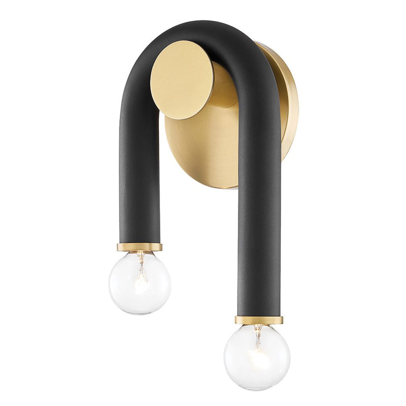 Mitzi - H382102-AGB/BK - Aged Brass / Black