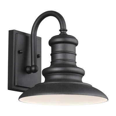 Generation Lighting - OL8600TXB - One Light Outdoor Wall Lantern - Redding Station - Textured Black