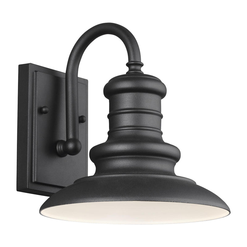 Generation Lighting - OL8600TXB - One Light Outdoor Wall Lantern - Redding Station - Textured Black