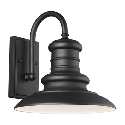 Generation Lighting - OL8601TXB - One Light Outdoor Wall Lantern - Redding Station - Textured Black