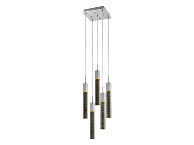 Avenue Lighting - HF1900-5-GL-CH - Five Light Pendant - The Original Glacier Avenue - Polished Chrome