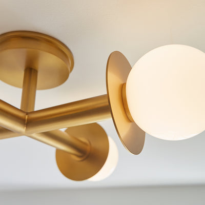 Nodes Semi Flush Ceiling Light