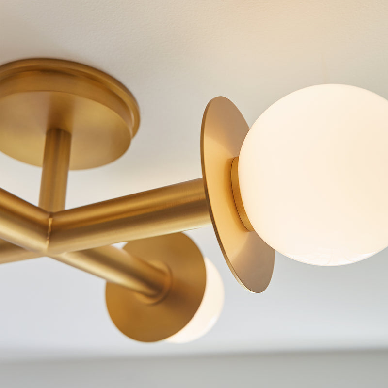 Nodes Semi Flush Ceiling Light