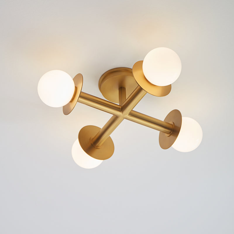 Nodes Semi Flush Ceiling Light